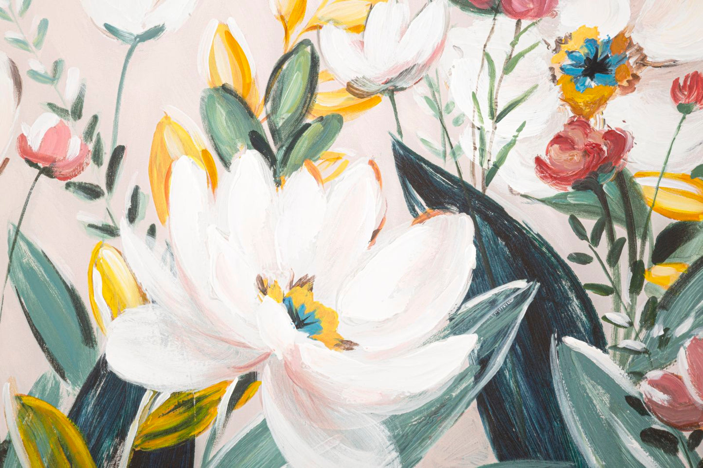 Colorful Floral Canvas Painting