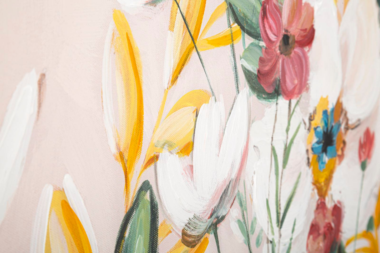 Colorful Floral Canvas Painting