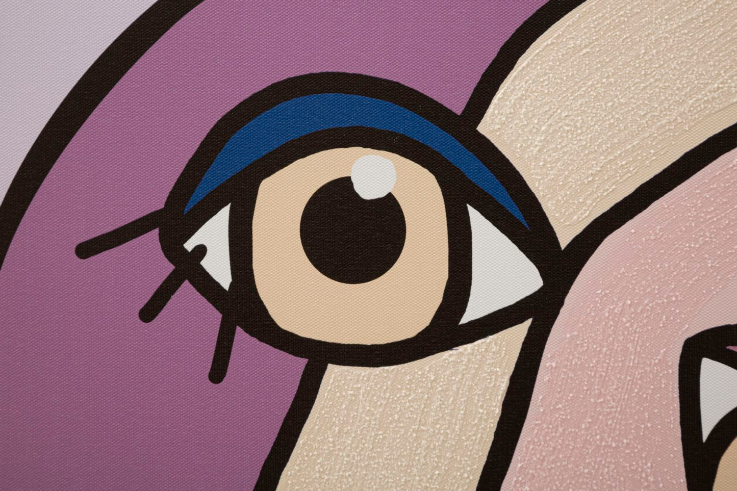 Colorful Abstract Bohoo Face Canvas Painting