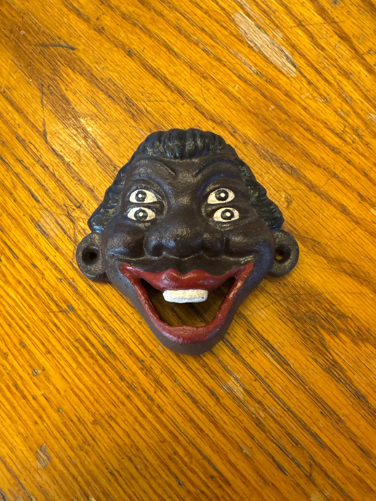 4 Eye Lady Black Americana Cast Iron Bottle Opener