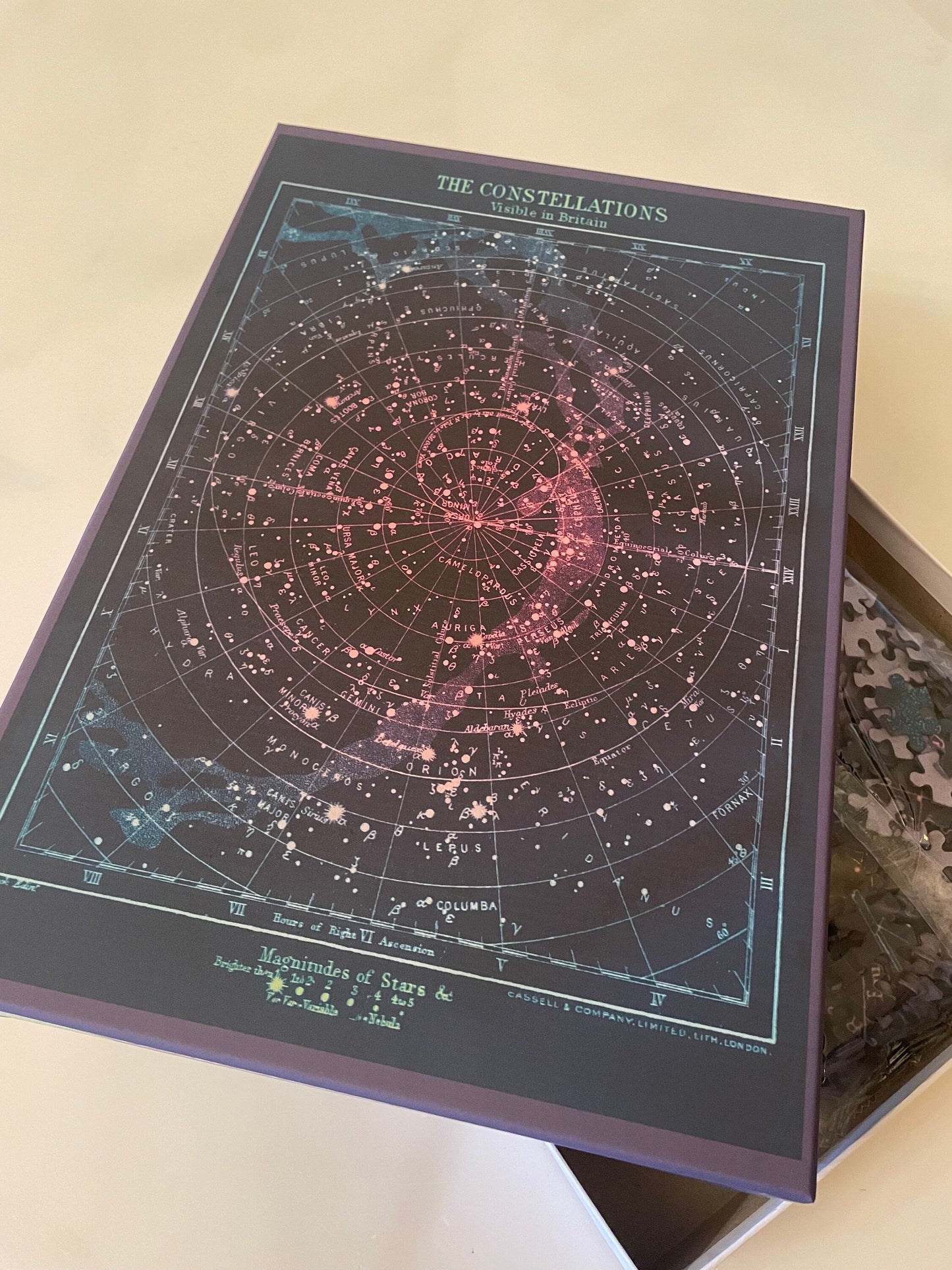 Constellations of Britain Jigsaw Puzzle - 1000 Pieces, Antique Astronomy Print