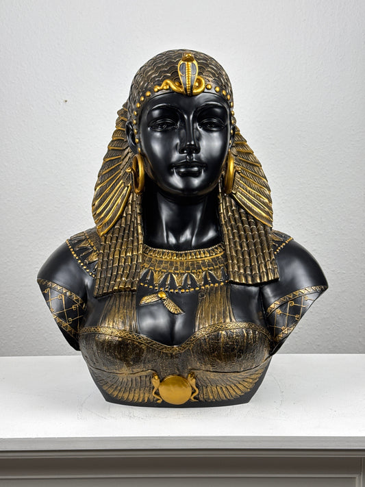 Cleopatra, Queen of Egypt Bust (in Black and Gold)