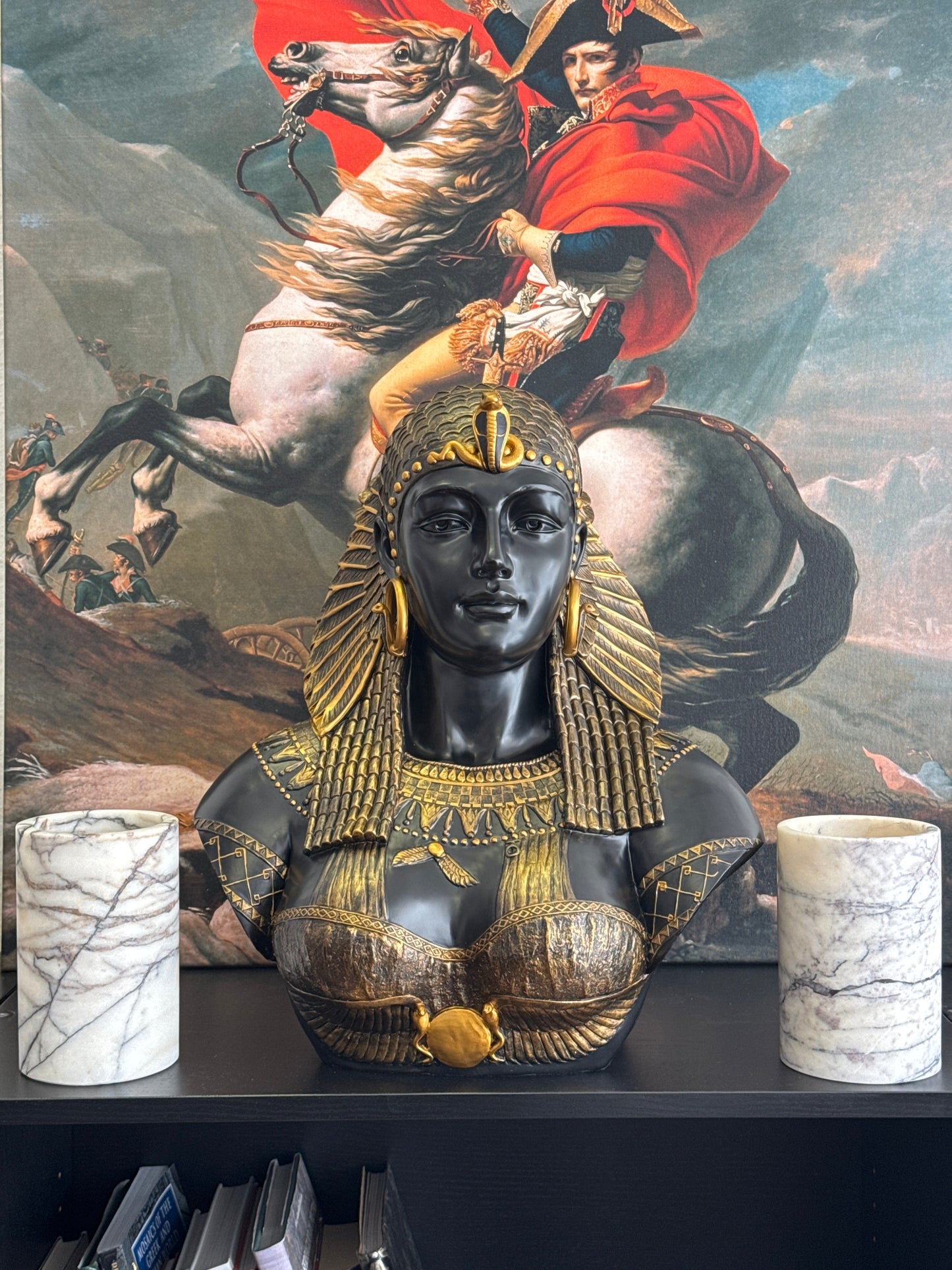 Cleopatra, Queen of Egypt Bust (in Black and Gold)