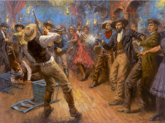 Clay Allisons Deadly Aim Western Art by Andy Thomas