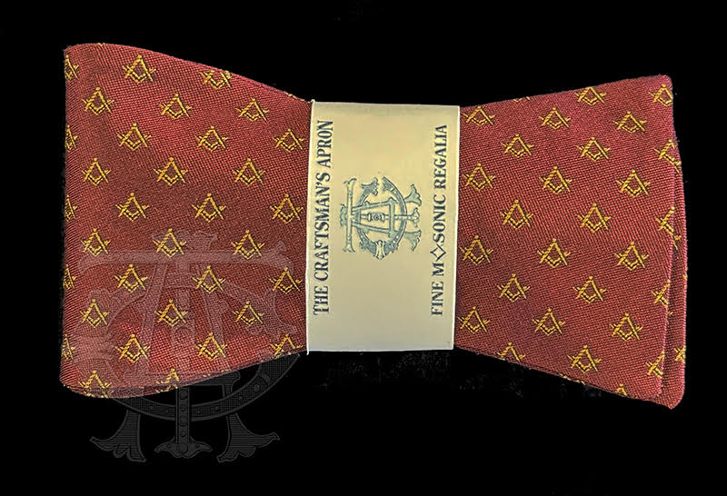 Classic Square and Compass Masonic Bowtie