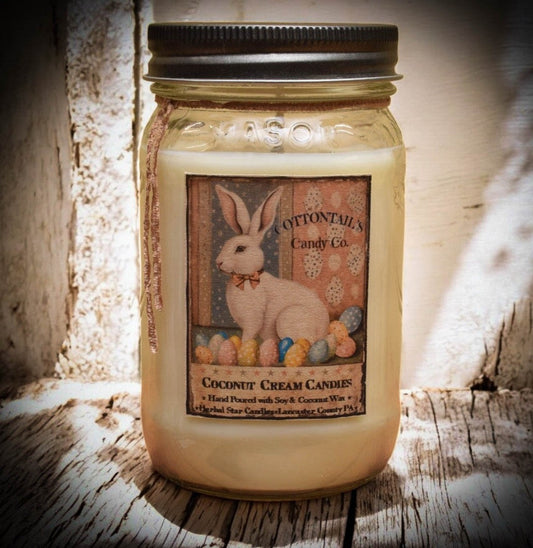 #COCM16  Coconut Cream Candies e??¡ã 16oz Jar Candle