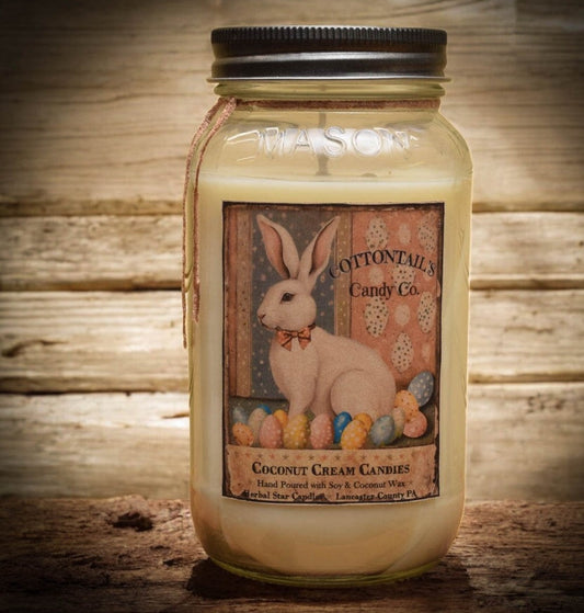 #COCM24 Coconut Cream Candies 24oz Jar Candle