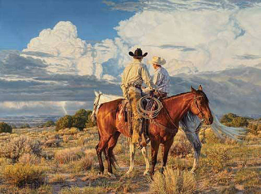 Cloud Watchers Cowboy Art Prints by Tim Cox