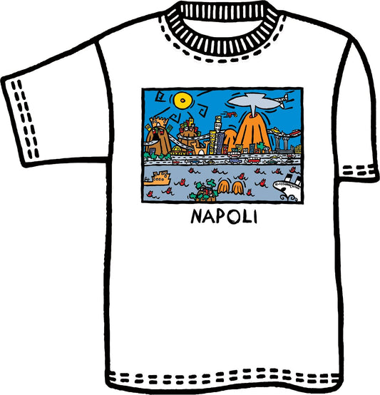 T-shirt Bambino Colore&Calore Napoli ¨C L¡¯Arte di Alessandro Cocchia