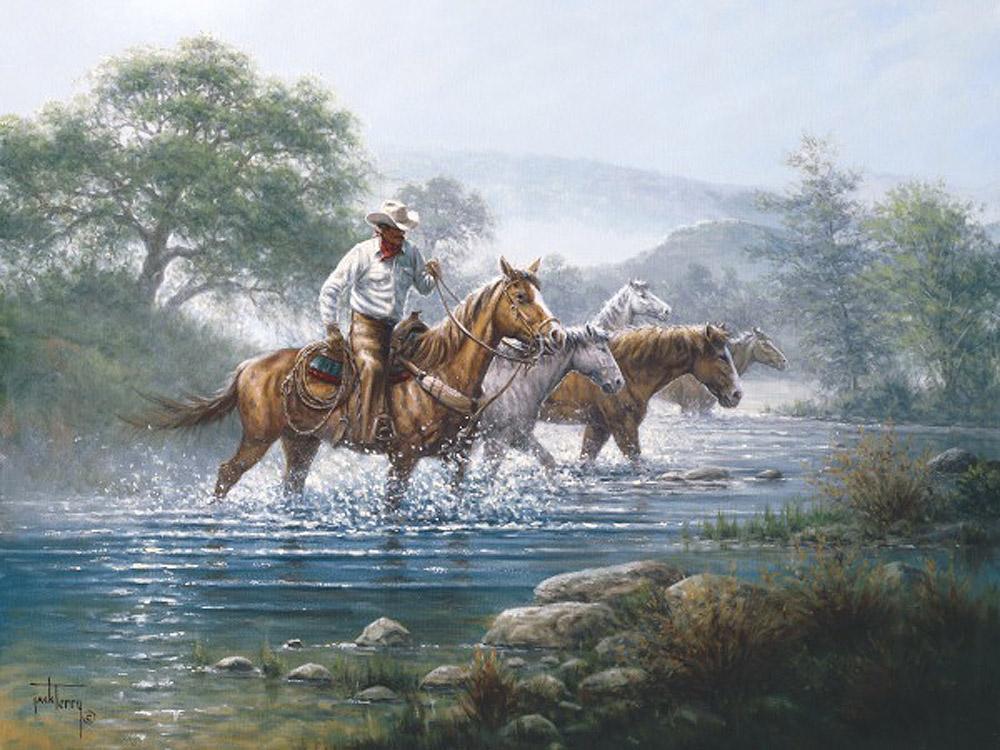 Clearwater Crossing Art Prints by Jack Terry