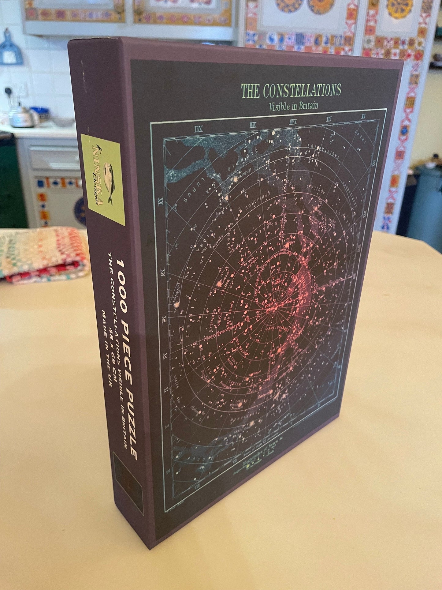 Constellations of Britain Jigsaw Puzzle - 1000 Pieces, Antique Astronomy Print