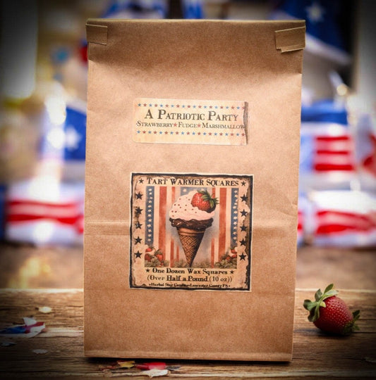 #CONETRT12  Patriotic Party Bag of 12 Wax Melting Tarts