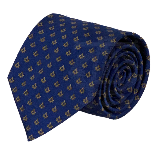 Classic Square and Compasses Masonic Necktie